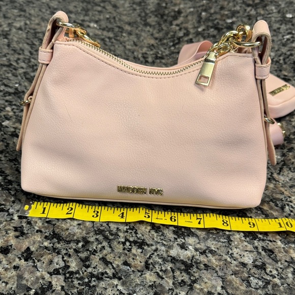 Madden NYC Pink Crossbody Bag with Chain Detail - Picture 8 of 13